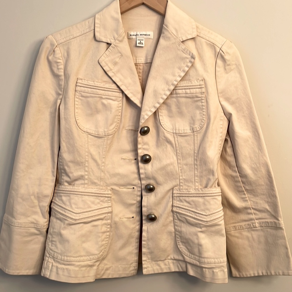 Banana Republic Khaki jacket, Size 4